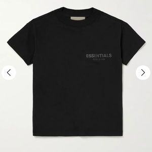 Essentials Fear of God Kids Black Tshirt